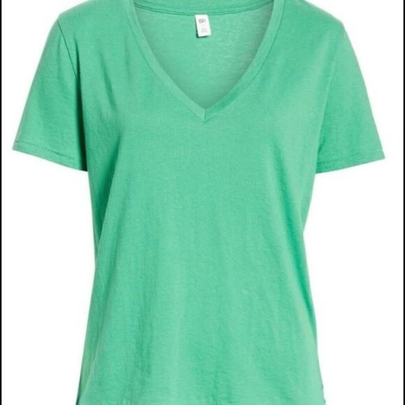 NWT BP Green Ming V Neck Shirt - XXS - Picture 2 of 4